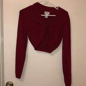 Ann Taylor Loft Shrug - Red - Small